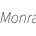 Monrad Grotesk ExtraLight