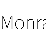 Monrad Grotesk ExtraLight