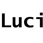 Lucida Grande Mono W1G