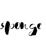 sponge font