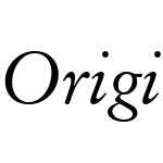 Original Garamond BT