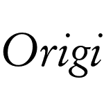 Original Garamond BT