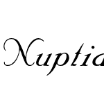 Nuptial Script