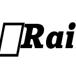 Rail-BlackItalic