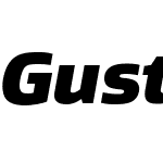 Gustan Extrablack Italic