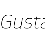 Gustan Thin Italic