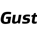 Gustan Extrabold Italic