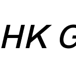 HK Grotesk SemiBold Italic