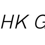 HK Grotesk Light Italic