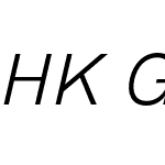 HK Grotesk Light Italic