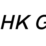 HK Grotesk SemiBold Italic