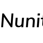 Nunito Sans SemiBold