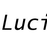 Lucida Sans Typewriter