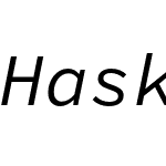 Hasklug Nerd Font