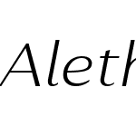 AlethiaW00-ExtraLightItalic