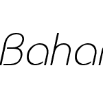 Bahamas Light Italic