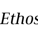 Ethos Regular Italic