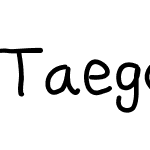 Taegoodfont