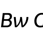 Bw Glenn Sans Medium Italic