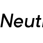 Neutrif Pro Medium Italic