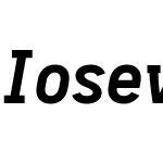 Iosevka Term Slab Bold Oblique