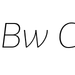 Bw Glenn Sans Thin Italic