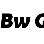 Bw Glenn Sans Black Italic