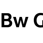 Bw Glenn Sans Bold