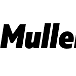 MullerNarrowW00-BlackItalic