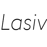 LasiverW00-ThinItalic