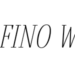 FinoW00-UltraThinItalic