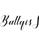 Ballqis Script