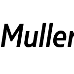 Muller Narrow Medium Italic