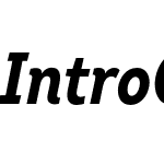 Intro Cond Bold Italic