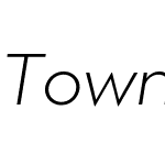 Town 80 Text Light Italic