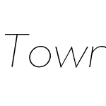 Town 80 Text Thin Italic