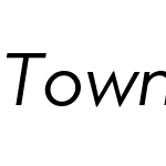 Town 80 Text Book Italic