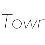 Town 80 Text Thin Italic