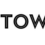 Town 20 Inline Bold