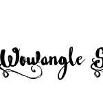 Wowangle Swash Uppercase