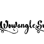 Wowangle Swash Uppercase