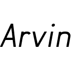 Arvin Regular Italic