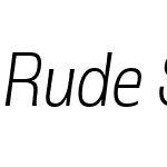 Rude SemiCondensed