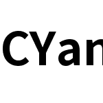 CYanHei TCHK Bold