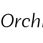 OrchideaW00-LightItalic