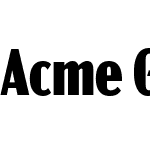 Acme Gothic Compressed