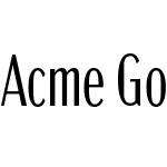 Acme Gothic Compressed