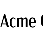 Acme Gothic Condensed