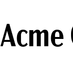 Acme Gothic Condensed