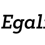 Egalite DemiBold Italic